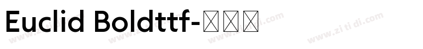 Euclid Boldttf字体转换